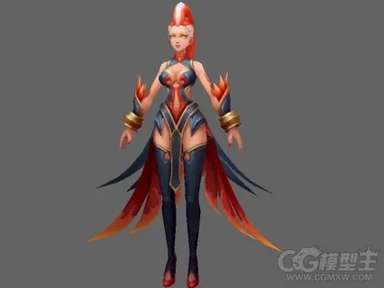 3d女人模型 游戏模型