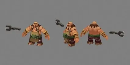 矮人铁匠 3d模型