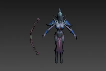 暗黑女弓箭手 3d模型