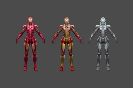 钢铁侠 女套装 3D模型