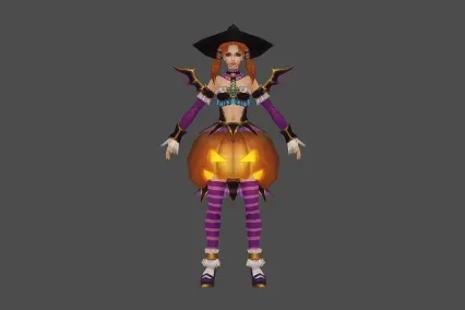 万圣节 女套装 3D模型