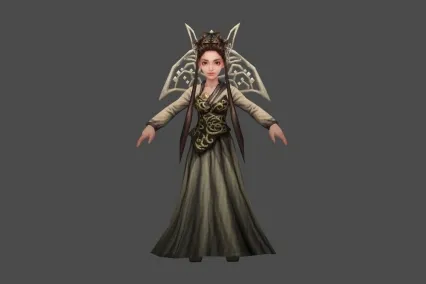 神魔 Q版 女王 3D模型