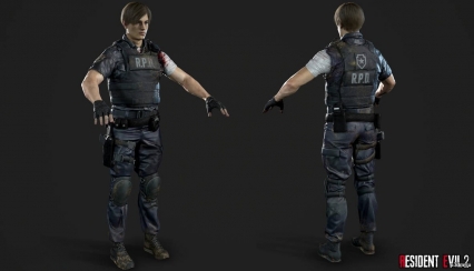 生化危机2重制版 里昂 克莱尔 汉克 角色模型 resident evil 2