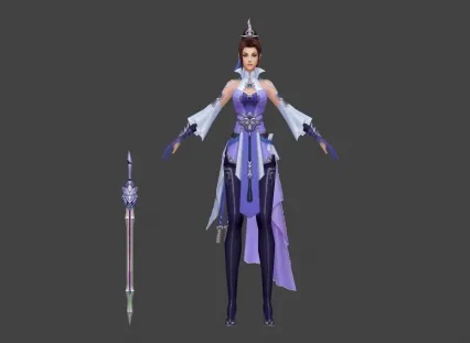 女侠客 3d模型