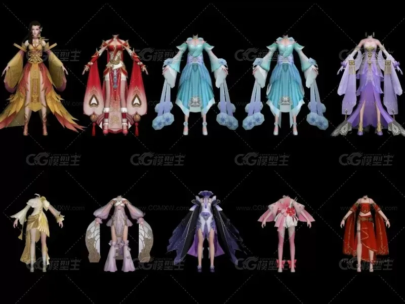 中国古风、武侠、仙侠、角色、坐骑、武器-4