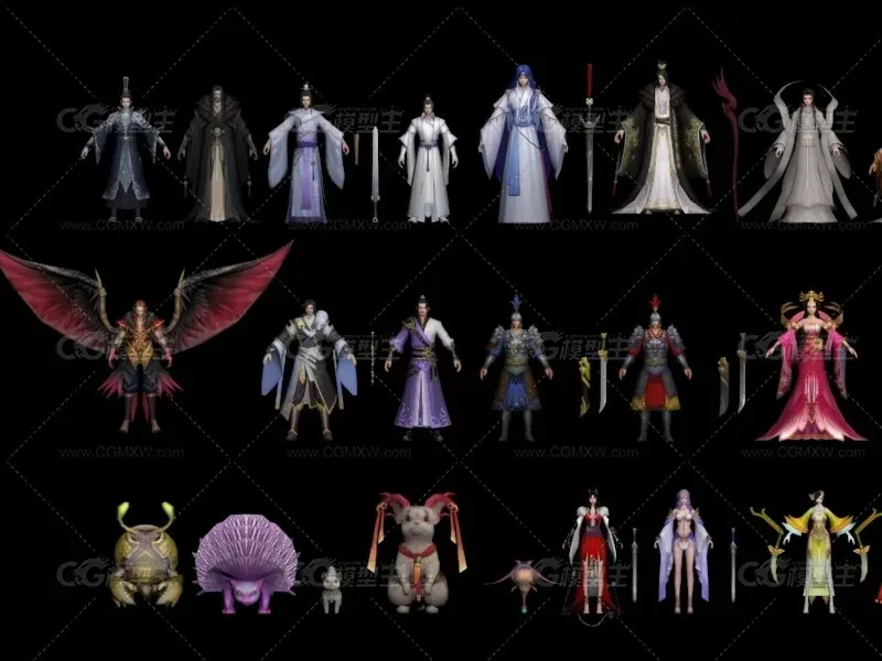 中国古风、武侠、仙侠、角色、坐骑、武器-5