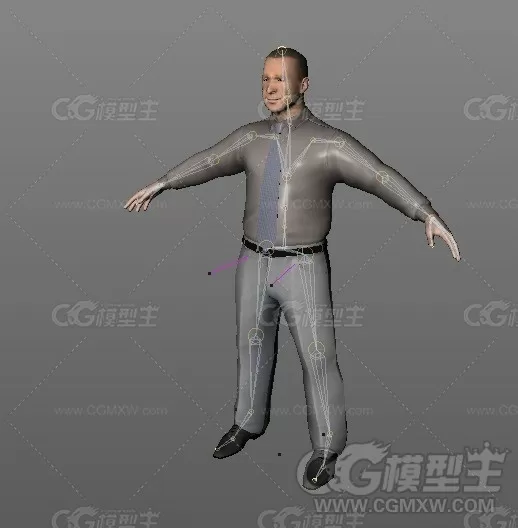 人物角色模型C4D模型-3