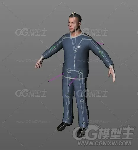 人物角色模型C4D模型-1