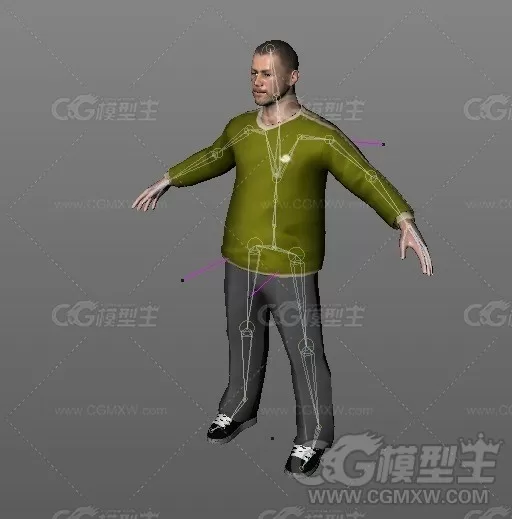 c4d欧洲男人模型-1