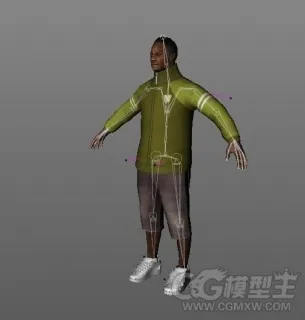 黑人C4D模型