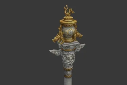 柱子 石柱 龙柱 3D模型