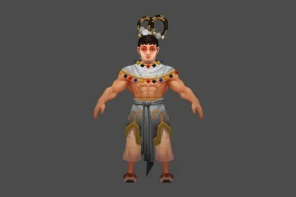 戏子 壮汉 男 3D模型