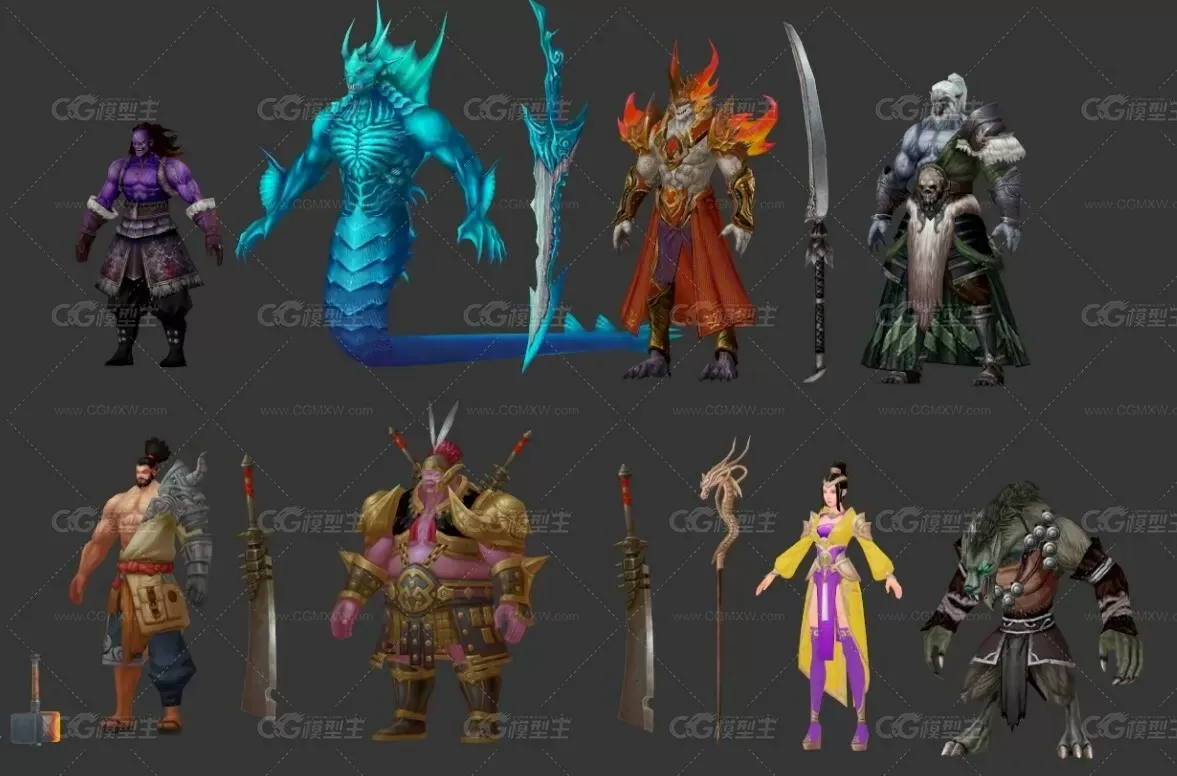 中国古风、武侠、仙侠、角色、坐骑、武器-28