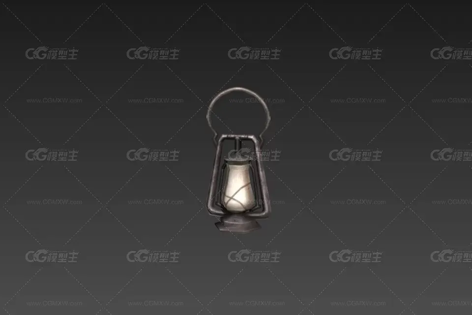 煤油灯 CG模型免费下载-1