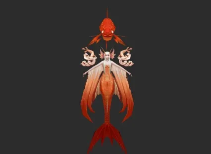 美人鱼 3d模型