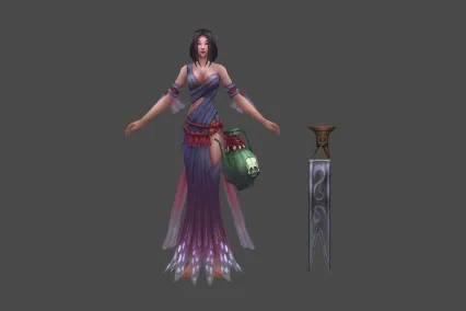 神魔 女海妖 3D模型