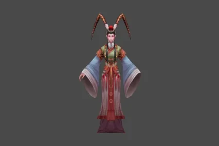 神魔 仙侠 武侠 戏子 女 3D模型