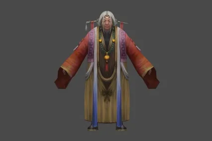 神魔 老奶奶 3D模型