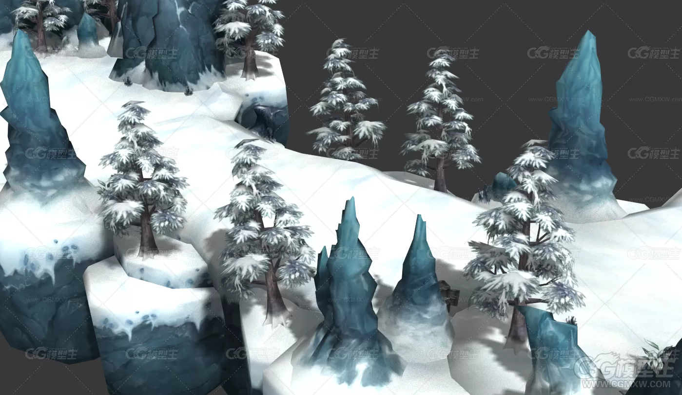 风雪游戏场景3D模型-10