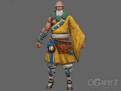 冷月和尚3D模型