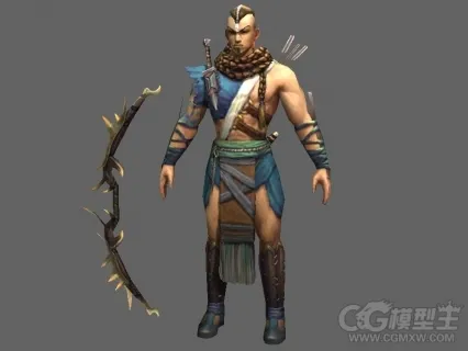 弓箭手3D模型