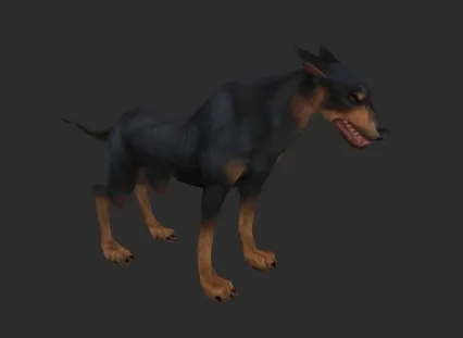 猎犬 3d模型