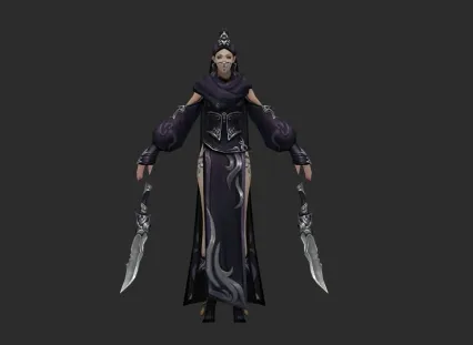 女刺客 3d模型
