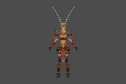大圣 套装 女 3D模型