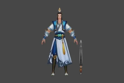剑客 青年 3D模型