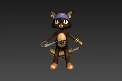猫刺客 3D模型