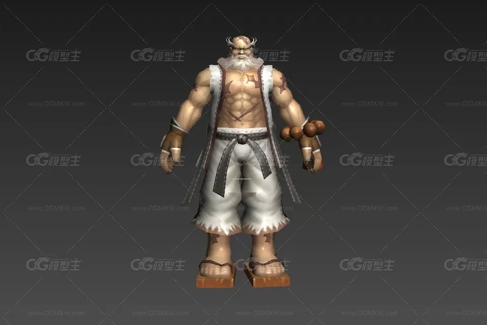 强壮老武士 cg模型-1