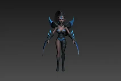 符文女刺客 CG模型免费下载