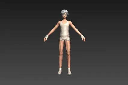 男背心 cg模型