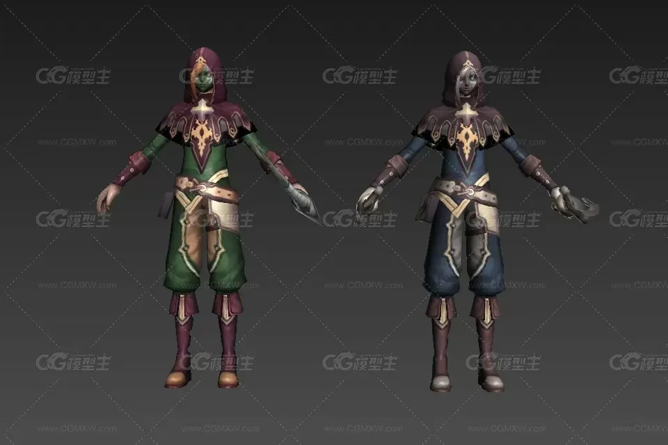 鬼域战士 3D模型免费下载-1