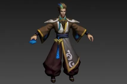 汉服狄仁杰 3D模型免费下载