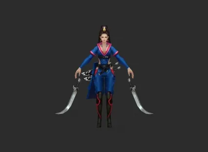 女侠 3d模型