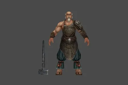 神魔 铁匠 男 3D模型