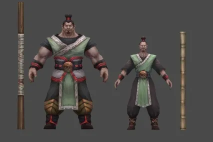 武侠 家丁 男 3D模型
