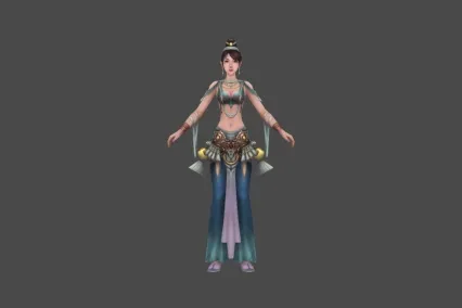 武侠 舞女 3D模型