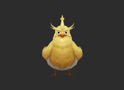 小黄鸡 3d模型