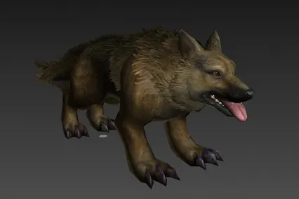 狼狗 3D模型