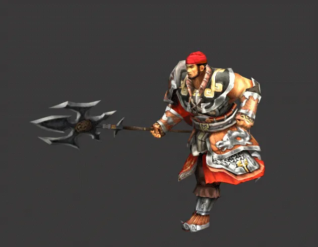 绿头巾武将3d模型