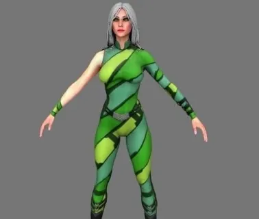 穿紧身衣的国外欧美女性人物 3d模型