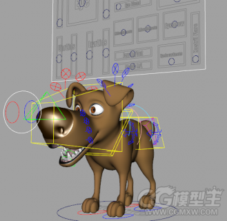 卡通小狗maya模型 有绑定！