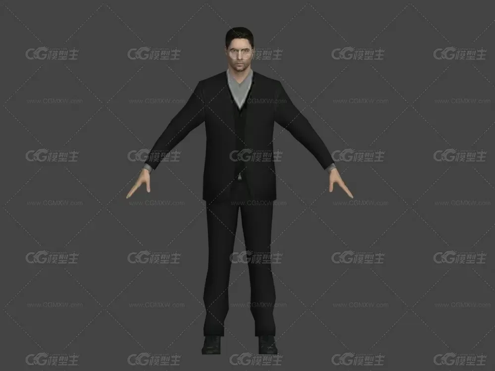 写实欧洲现代男人模型-1