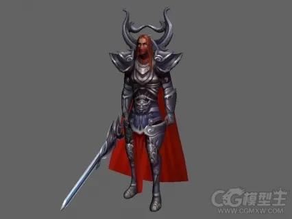 神魔游戏男主角3D模型