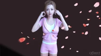 青春靓丽美女模型