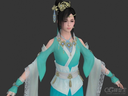 春水清茗(女)3D模型 游戏资源 CG模型