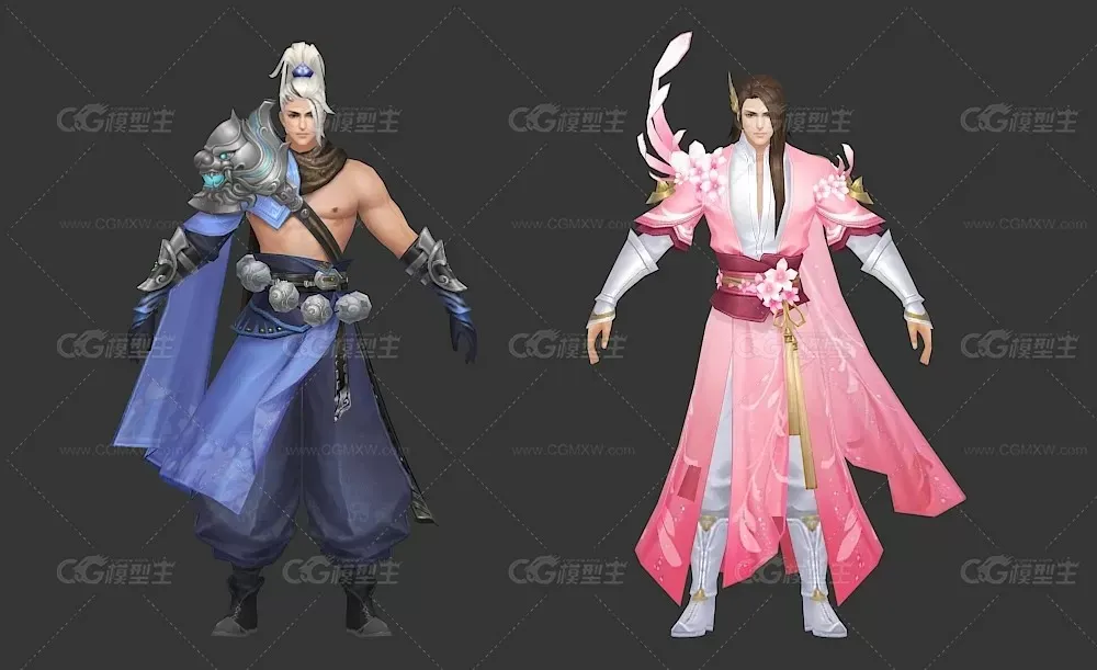 仙侠武侠风3D模型-2