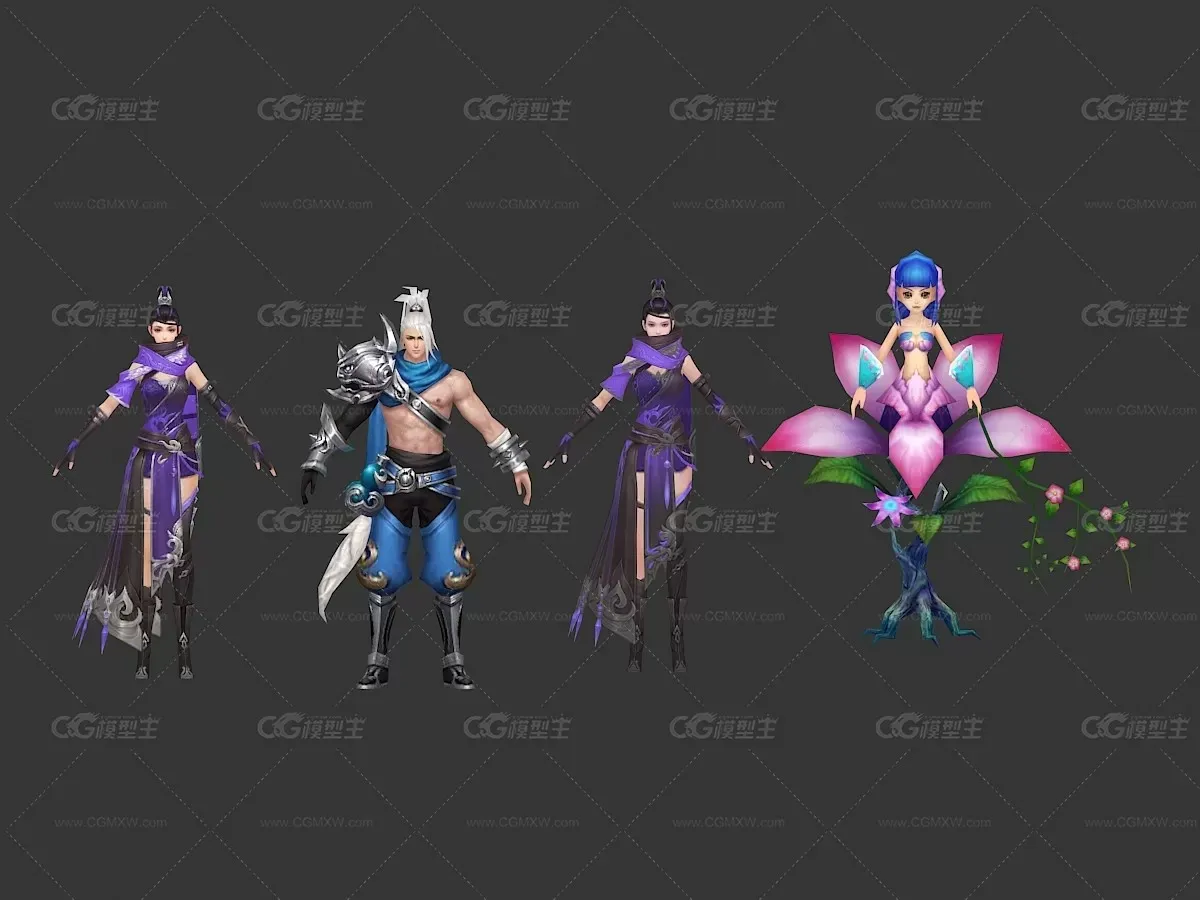仙侠武侠风3D模型-6